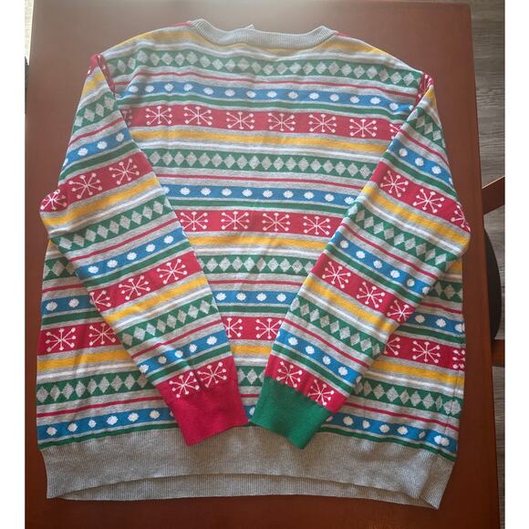 Disney Store Minnie Mouse Holiday Sweater 2XL Fair Isle EUC Unisex - Picture 7 of 7